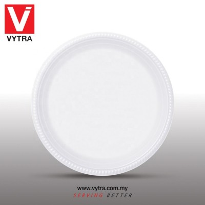 Vytra 9 inch Disposable PS Plastic Plate