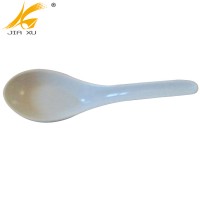 13.2cm white melamine ware soup spoon